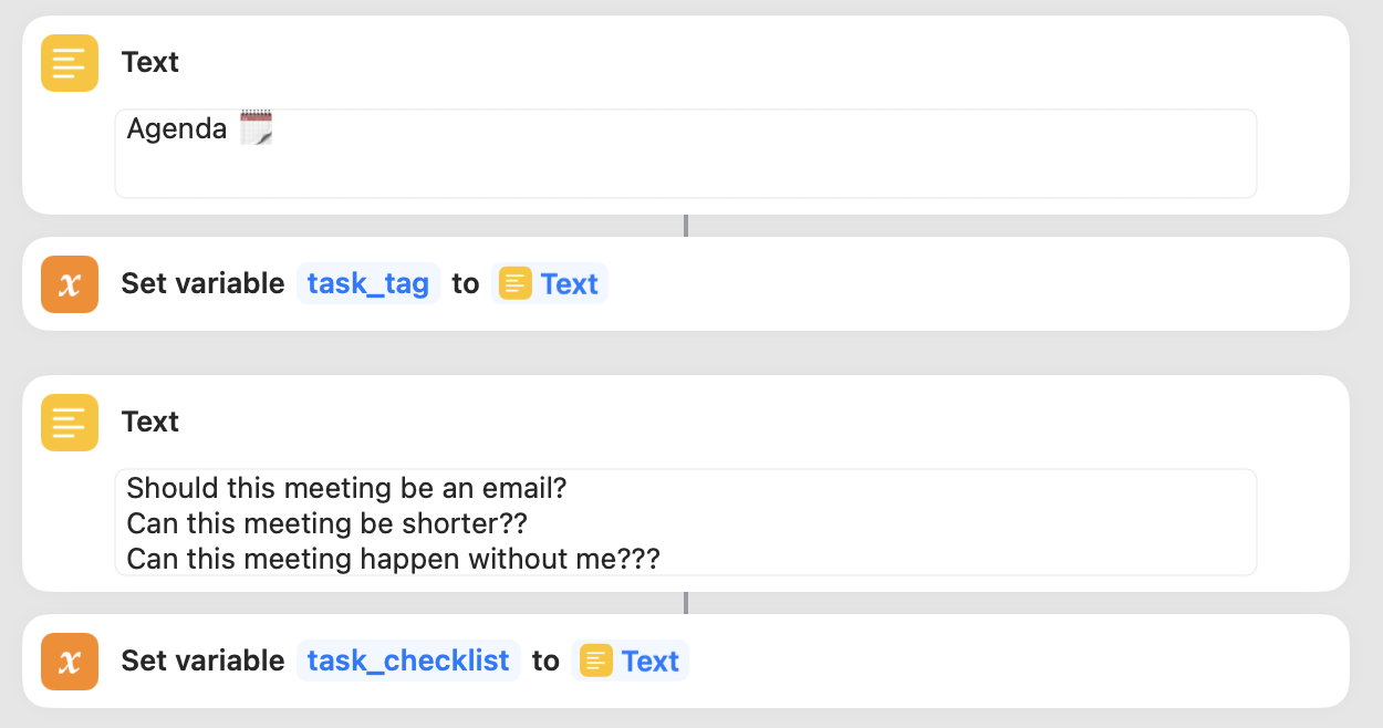 PMD's Import Questions are used in the task template.